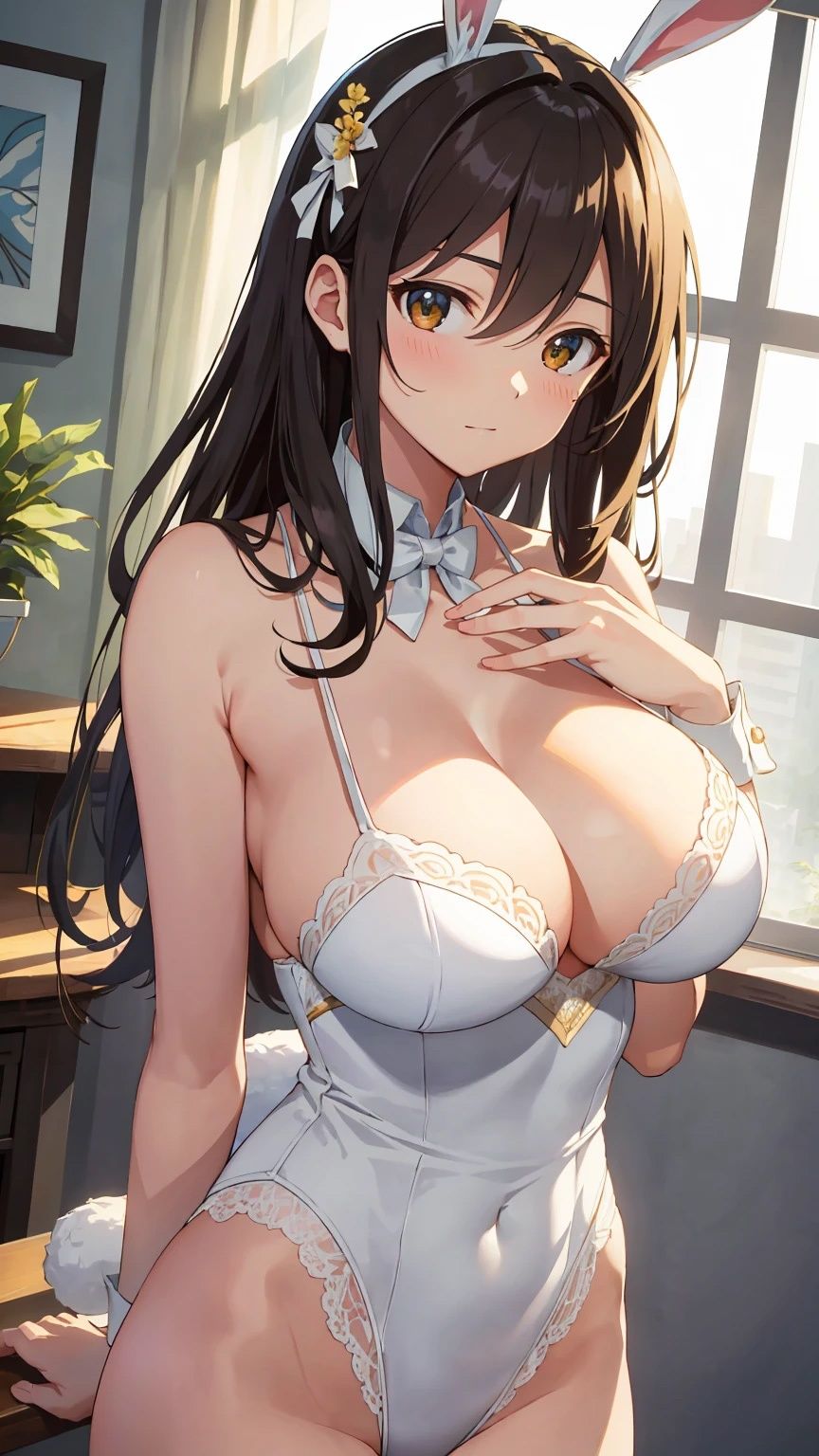 巨乳バニーガール美女【妄想イラスト美女図鑑vol.142】 サンプル5ページ目