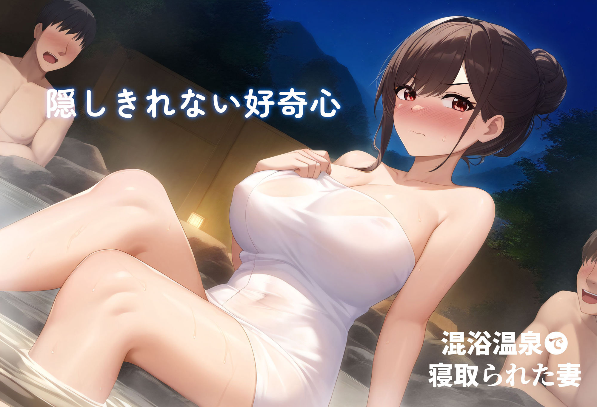 混浴温泉で寝取られた妻 サンプル3ページ目