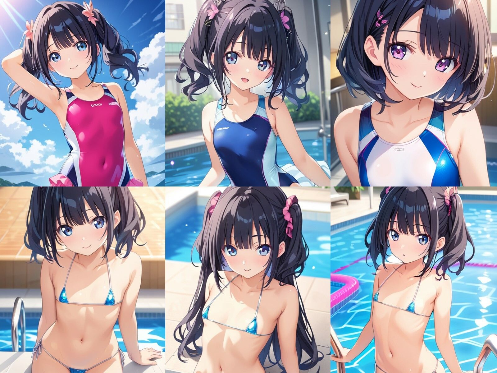 水泳部の黒髪少女が中出しセックスで孕みボテ腹になるまで サンプル1ページ目