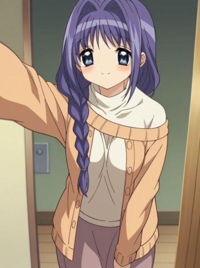 Kanonの水瀬秋子から送られてきた自撮り写真 サンプル1ページ目