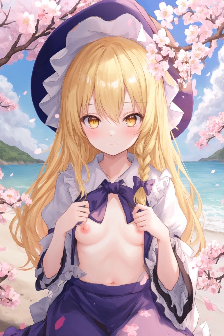霊夢は魔理沙のえっちな写真を撮りたいようです。〜春の晴れた朝の海編〜 サンプル9ページ目