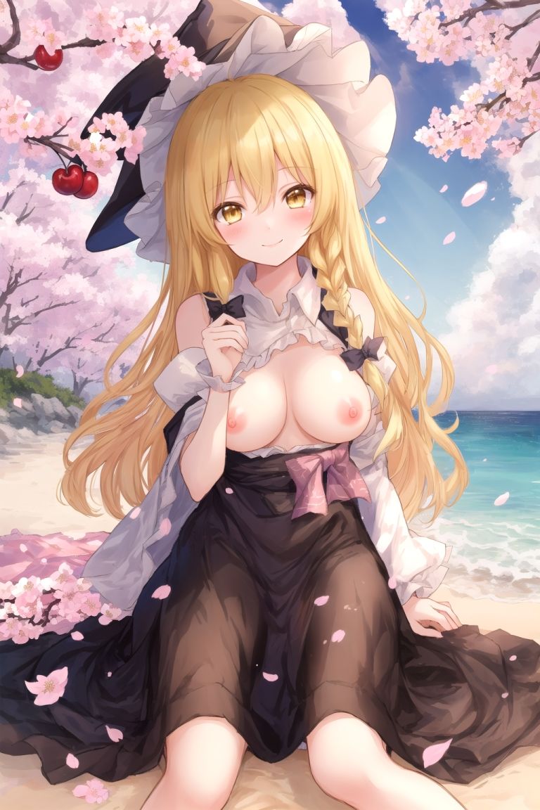霊夢は魔理沙のえっちな写真を撮りたいようです。〜春の晴れた朝の海編〜 サンプル10ページ目