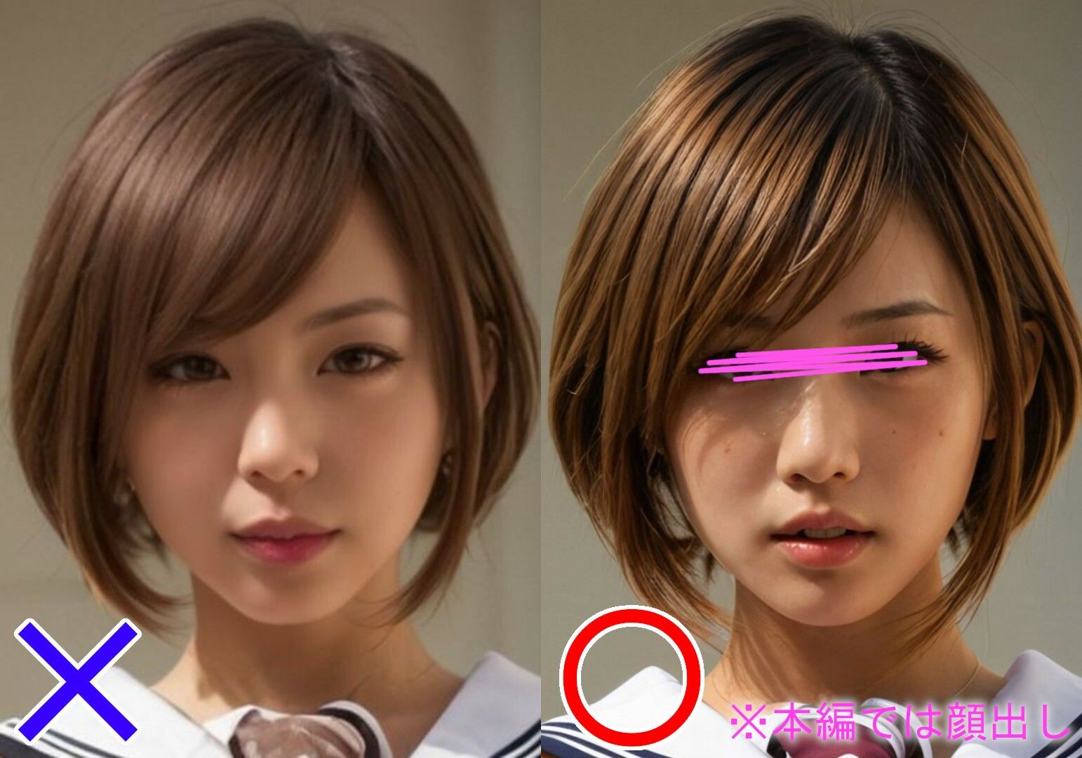 女子校生のおま〇こ＆あ〇る サンプル3ページ目