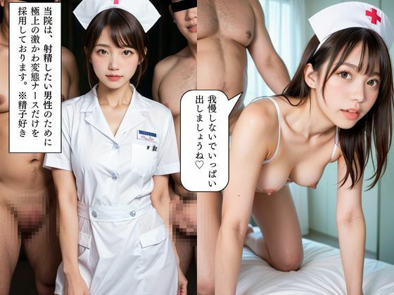 射精管理ナース！入院中に毎日勃起、中出しさせてくれる淫乱な白衣の天使たち！ サンプル1ページ目