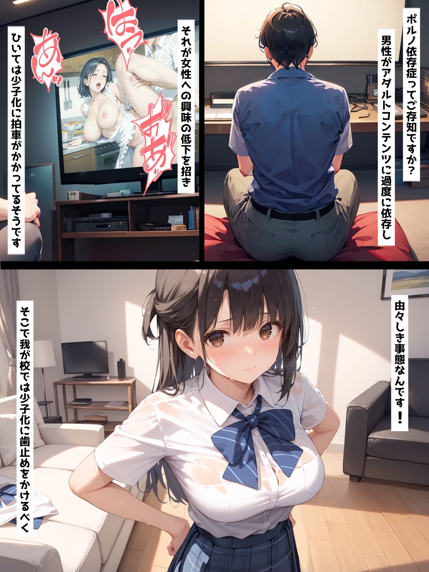 性教育学園X やりまくり！SEXボランティア編 vol.28【セリフ入有】 サンプル1ページ目