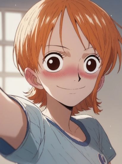 ワンピースのナミから送られてきた自撮り写真2 サンプル1ページ目