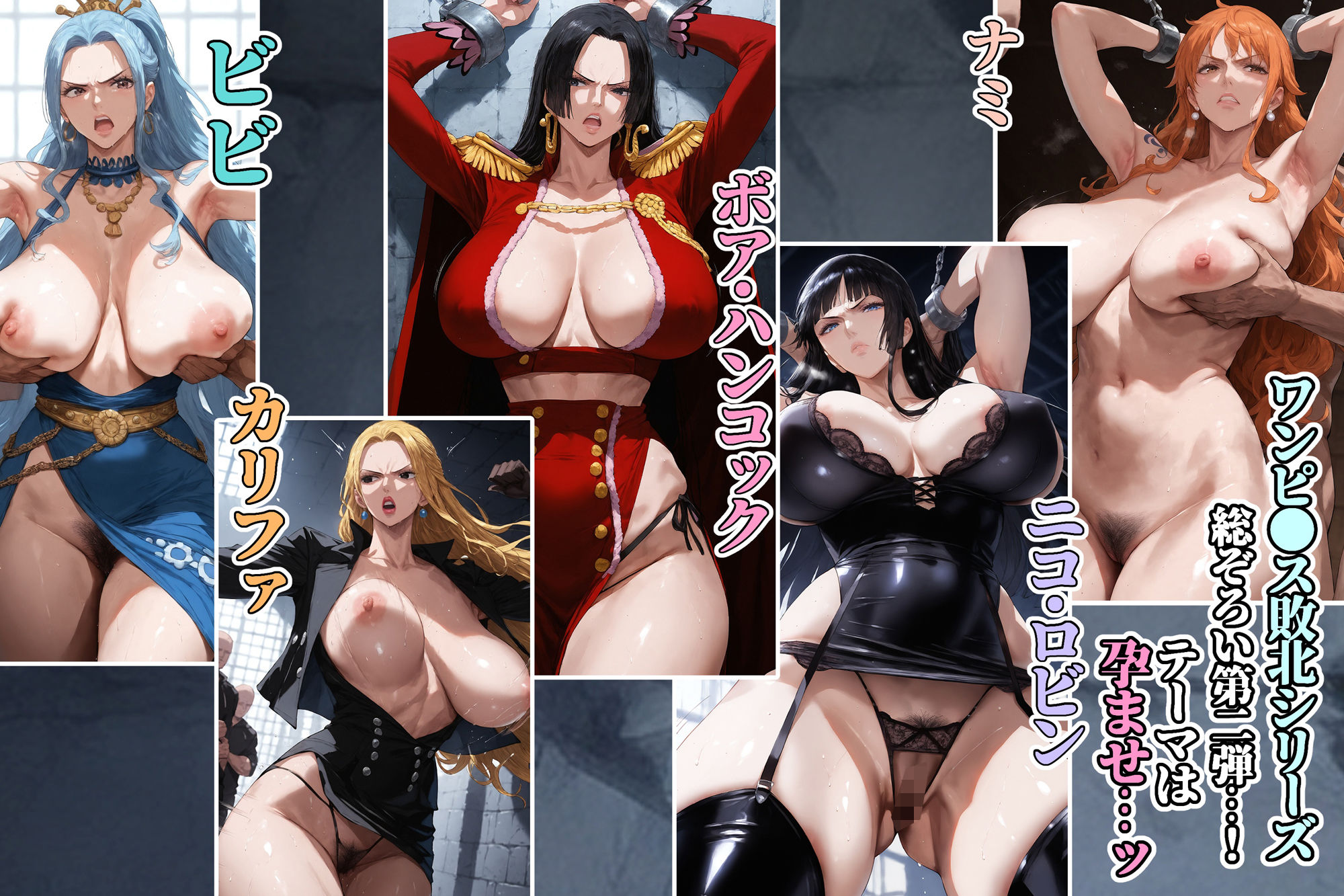 ワンピ●ス敗北孕ませ 総ぞろい編 サンプル3ページ目