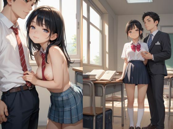 性教育学園の優等生の女子生徒が放課後にムラムラ男子と戯れるエッチな時間！担任教師とも密室性教育！！ サンプル5ページ目