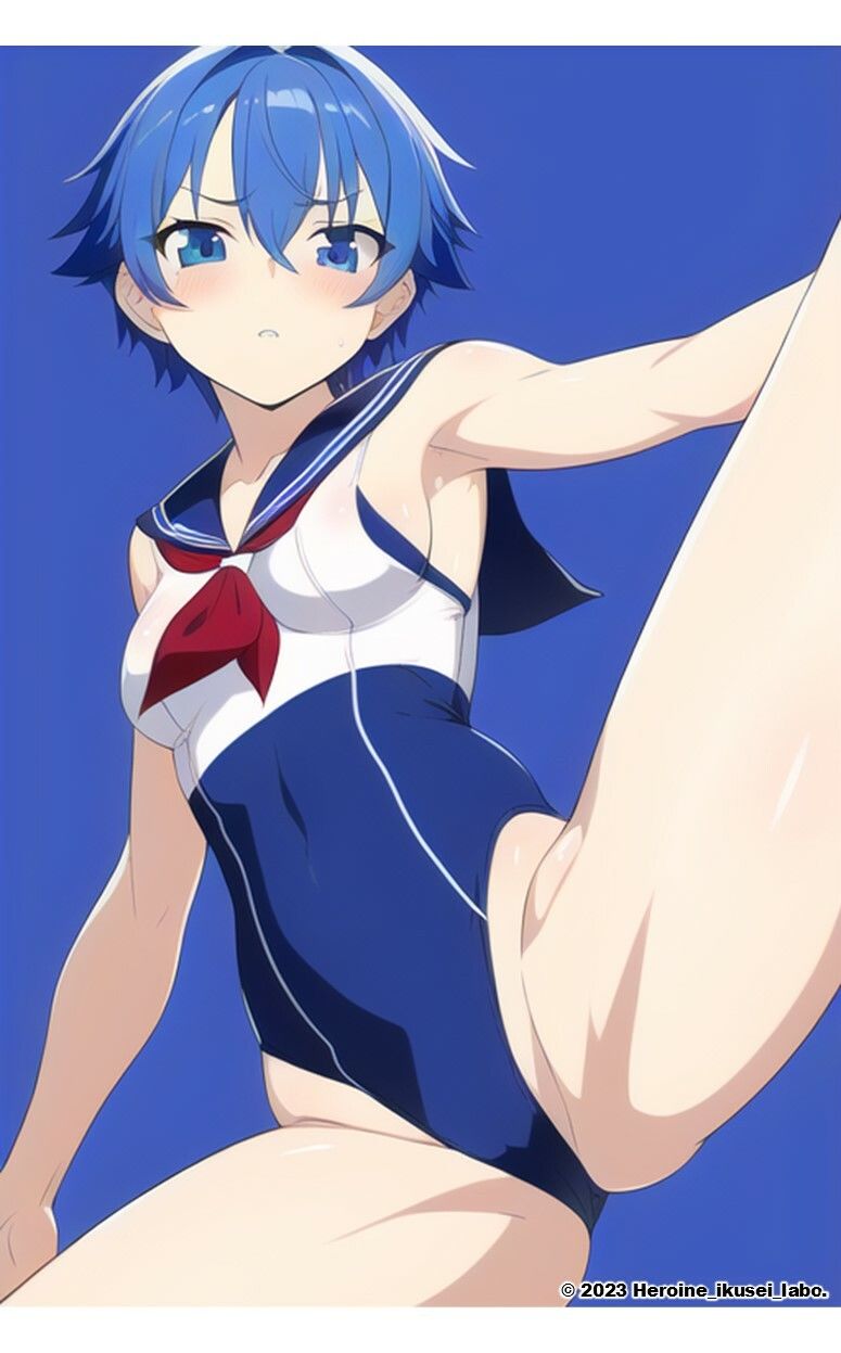 AI妄想美少女シリーズ-42 【セーラースク水戦隊JK5】5人のヒロインズ！えっちに鍛えた肢体編 サンプル5ページ目