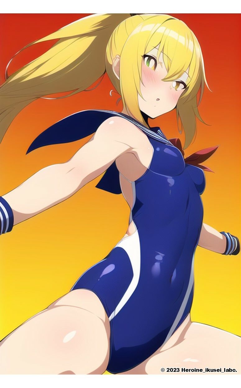 AI妄想美少女シリーズ-42 【セーラースク水戦隊JK5】5人のヒロインズ！えっちに鍛えた肢体編 サンプル7ページ目