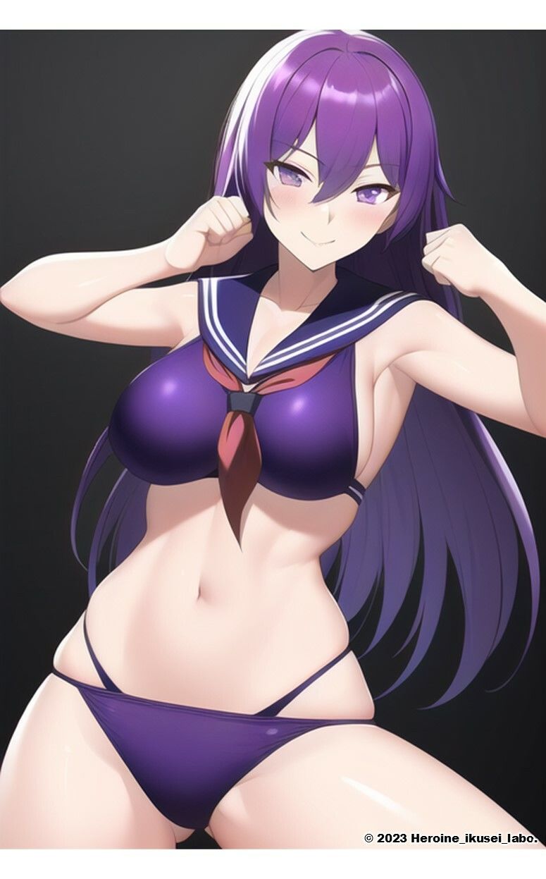 AI妄想美少女シリーズ-43 【セーラースク水戦隊JK5】2人の追加ヒロインズ！えっちに鍛えた肢体編 サンプル2ページ目