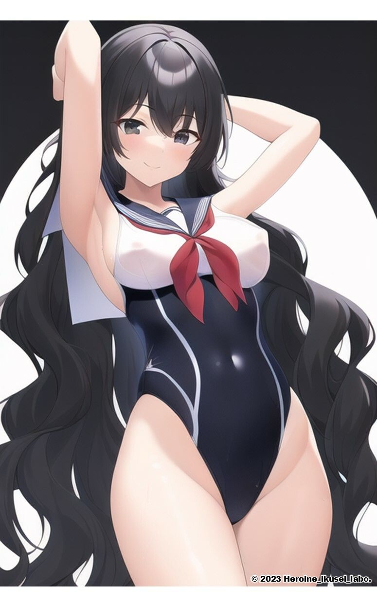 AI妄想美少女シリーズ-43 【セーラースク水戦隊JK5】2人の追加ヒロインズ！えっちに鍛えた肢体編 サンプル5ページ目