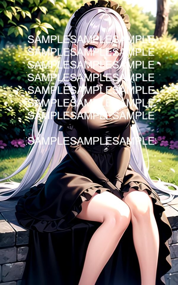 フリルドレス美女イラスト集 サンプル1ページ目
