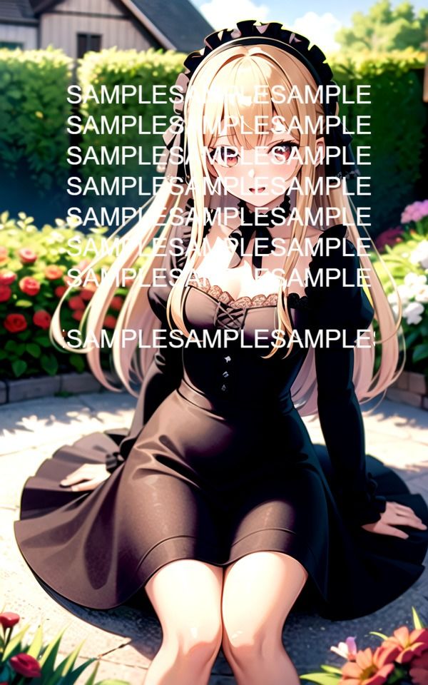 フリルドレス美女イラスト集 サンプル2ページ目