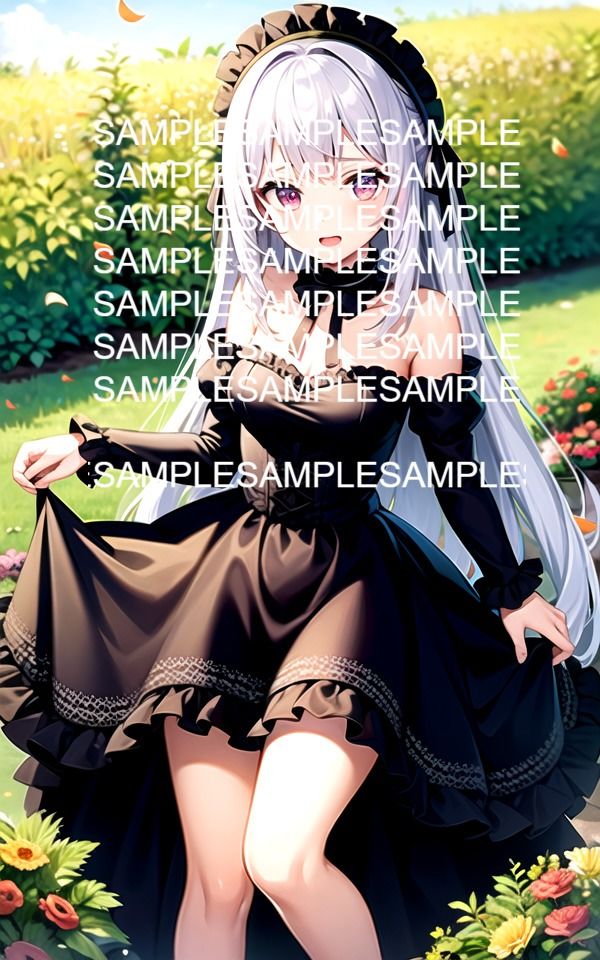 フリルドレス美女イラスト集 サンプル4ページ目