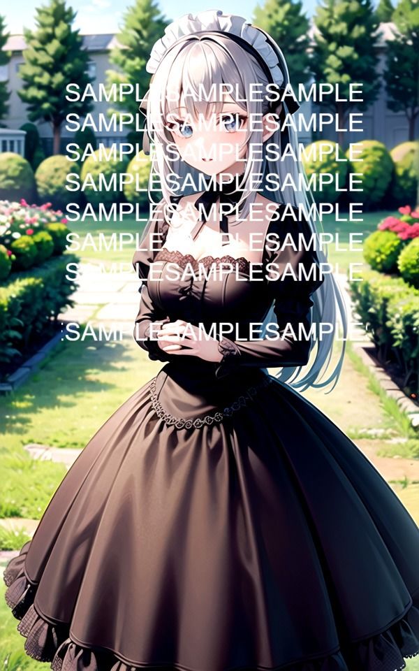 フリルドレス美女イラスト集 サンプル5ページ目
