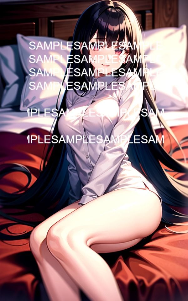 ベッドで誘惑してくる美女イラスト集 サンプル2ページ目