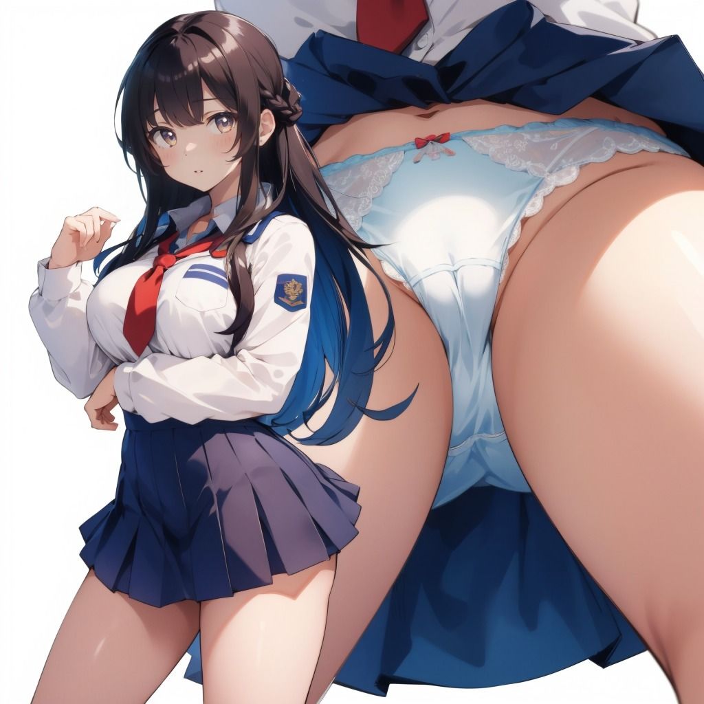 制服JKのえちえちおパンツ盗撮アングル＋お尻編 サンプル1ページ目