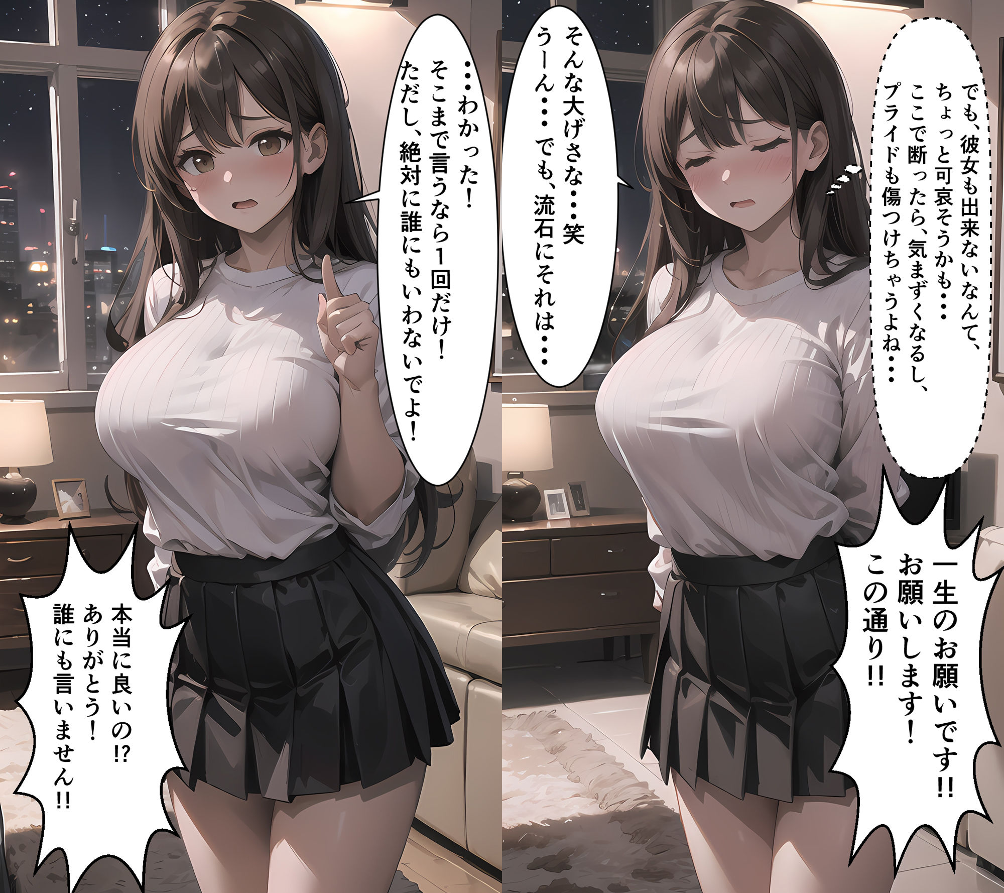 ヤリチンの弟が巨乳美女の姉をセックスに持ち込む話 サンプル6ページ目