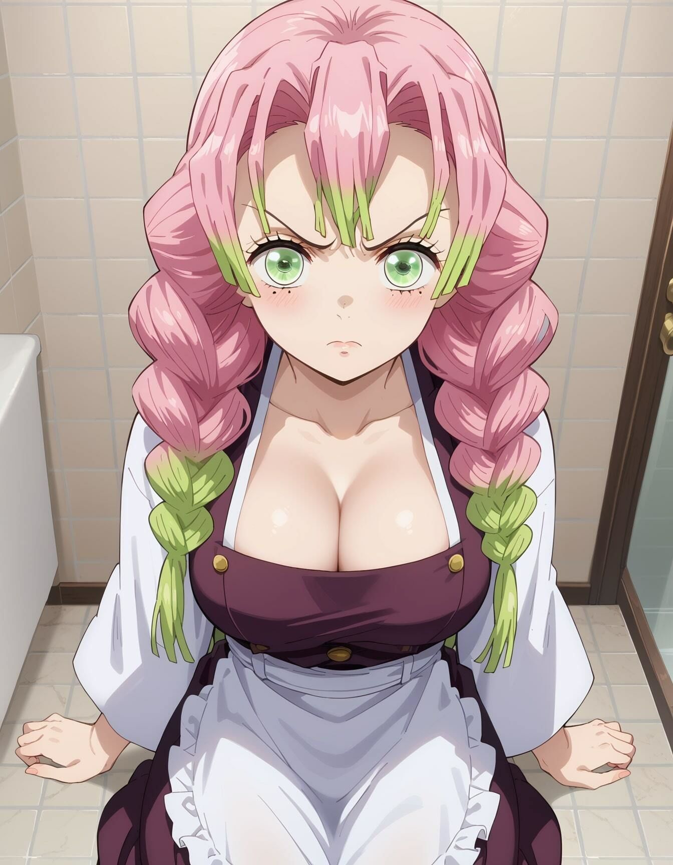 鬼滅の○イラストエロ画像_セクシー巨乳でマジ天使な蜜璃ちゃんのエロい画像集 サンプル8ページ目