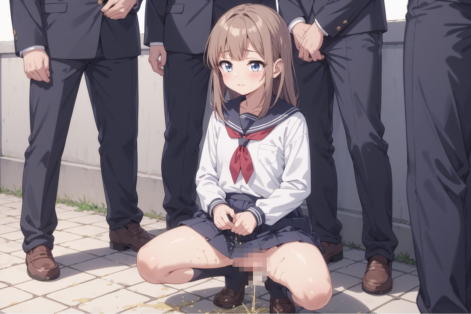 女子校生のおしっこ出ると見せてください！ サンプル8ページ目