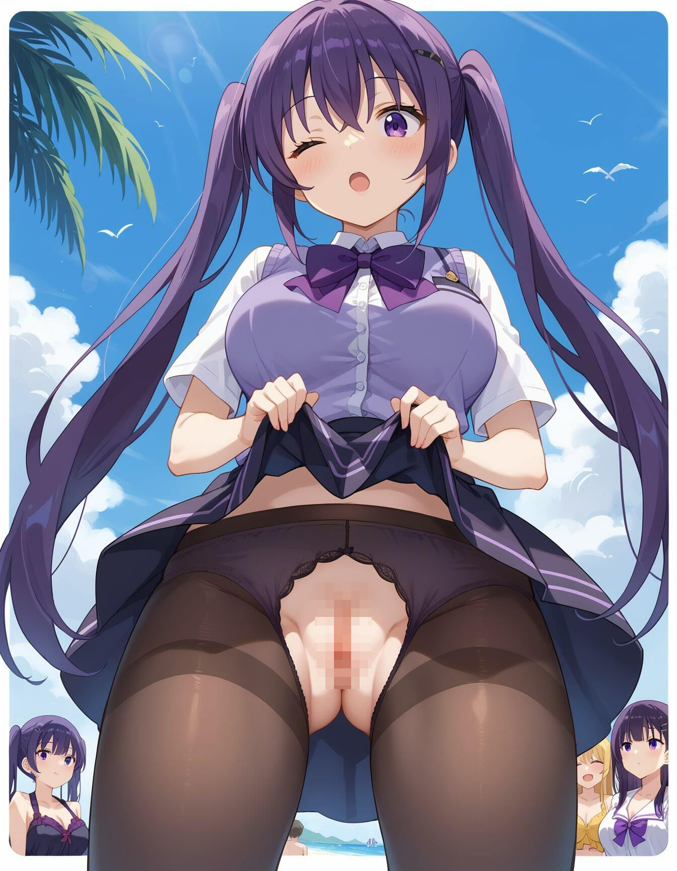 ごちうさイラストエロ画像_巨乳クールビューティーなリゼちゃんのエロい画像集 サンプル1ページ目