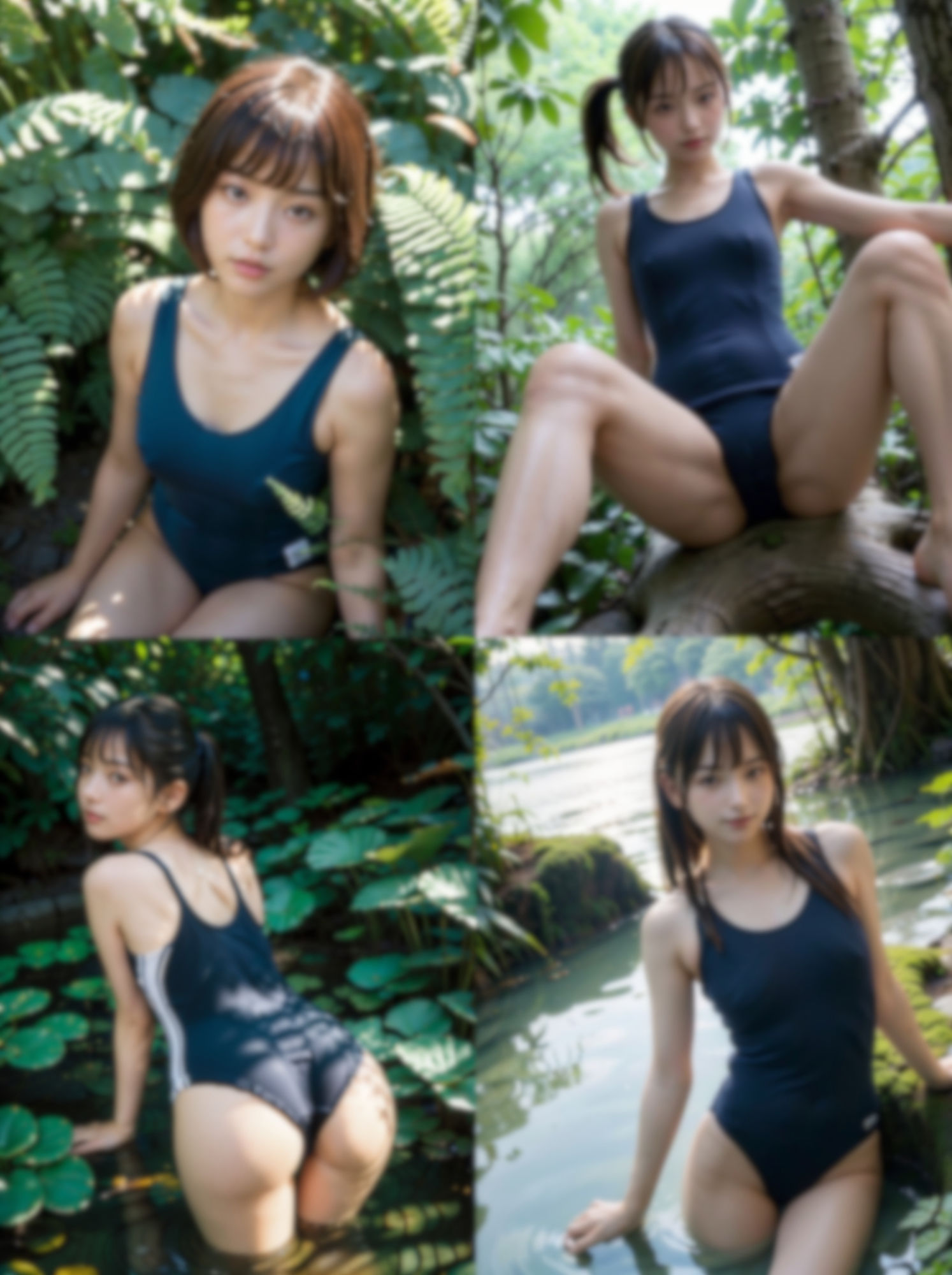 500P 美少女グラビア スクール水着 サンプル2ページ目