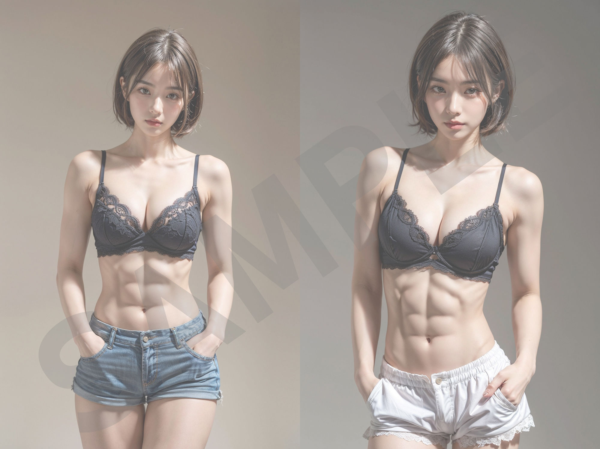 美しい筋肉女子たち サンプル2ページ目