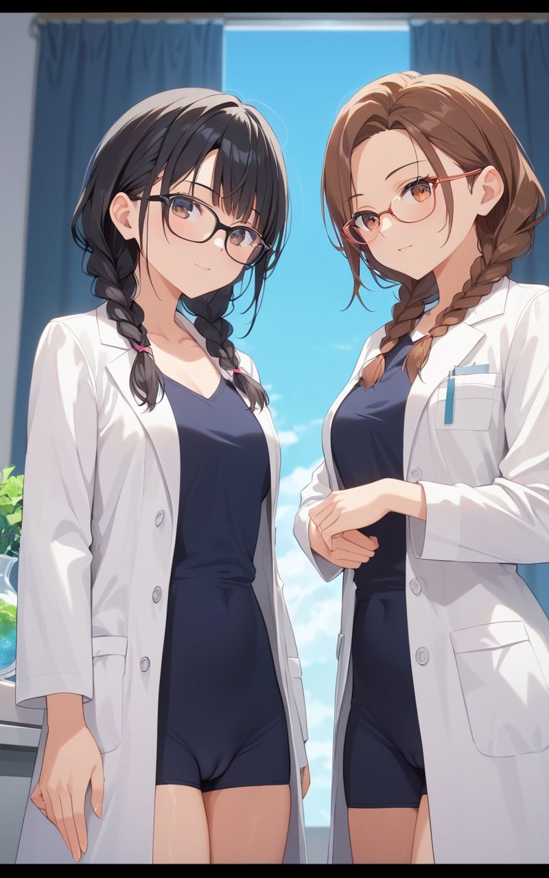 研究室に咲く百合〜お互いを求めあうふたなりエッチ〜 サンプル1ページ目