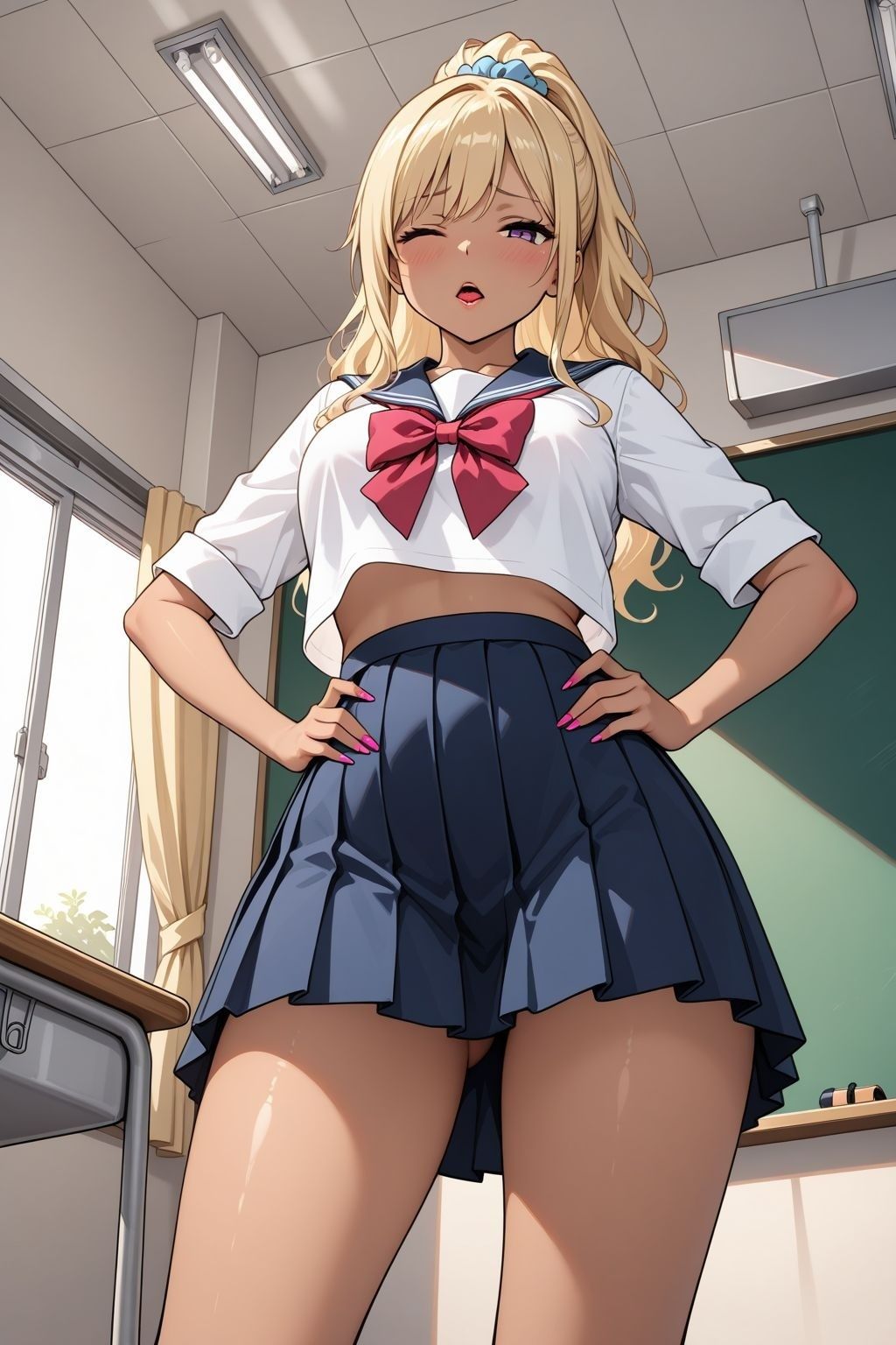 巨乳ギャルは帰宅までちん〇をはなしてくれない サンプル2ページ目