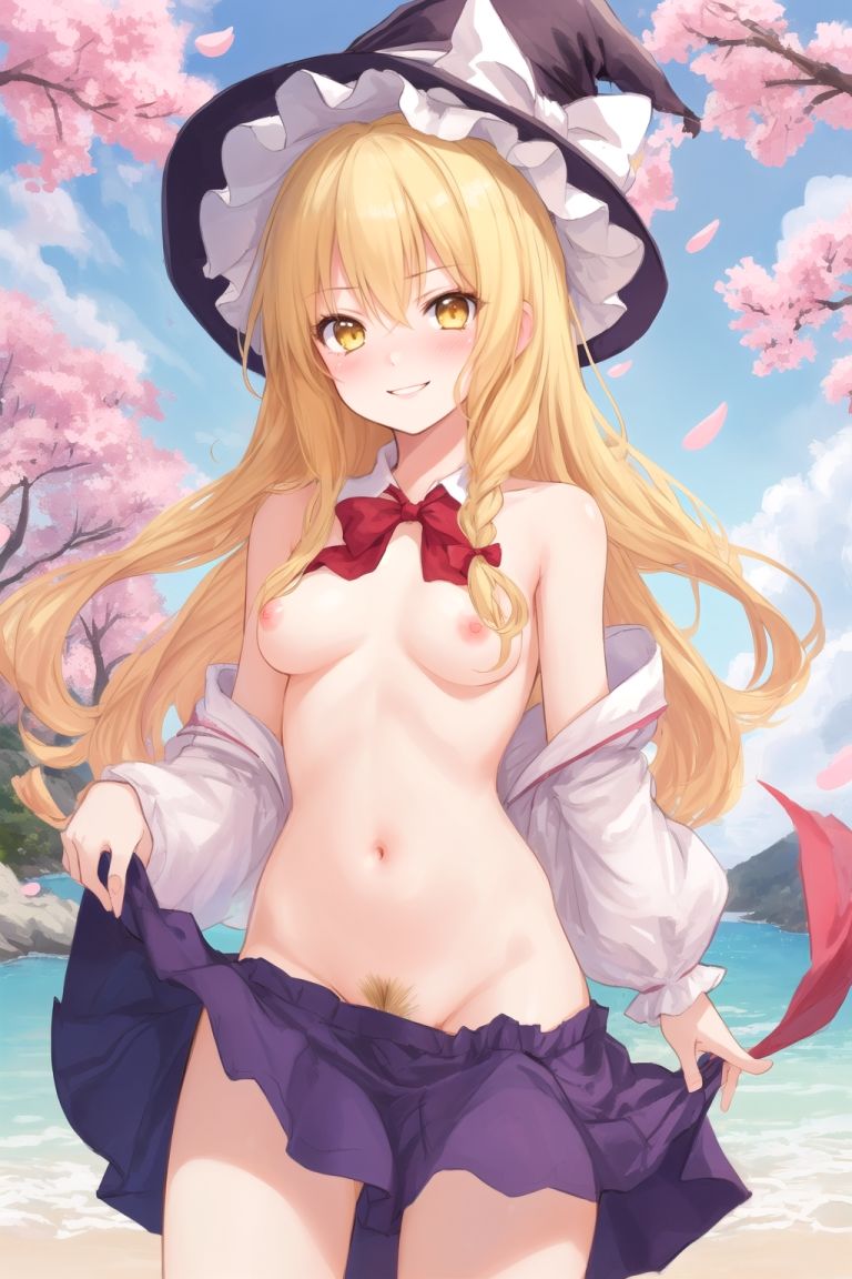霊夢は魔理沙のえっちな写真を撮りたいようです。〜春の晴れた昼の海編〜 サンプル7ページ目