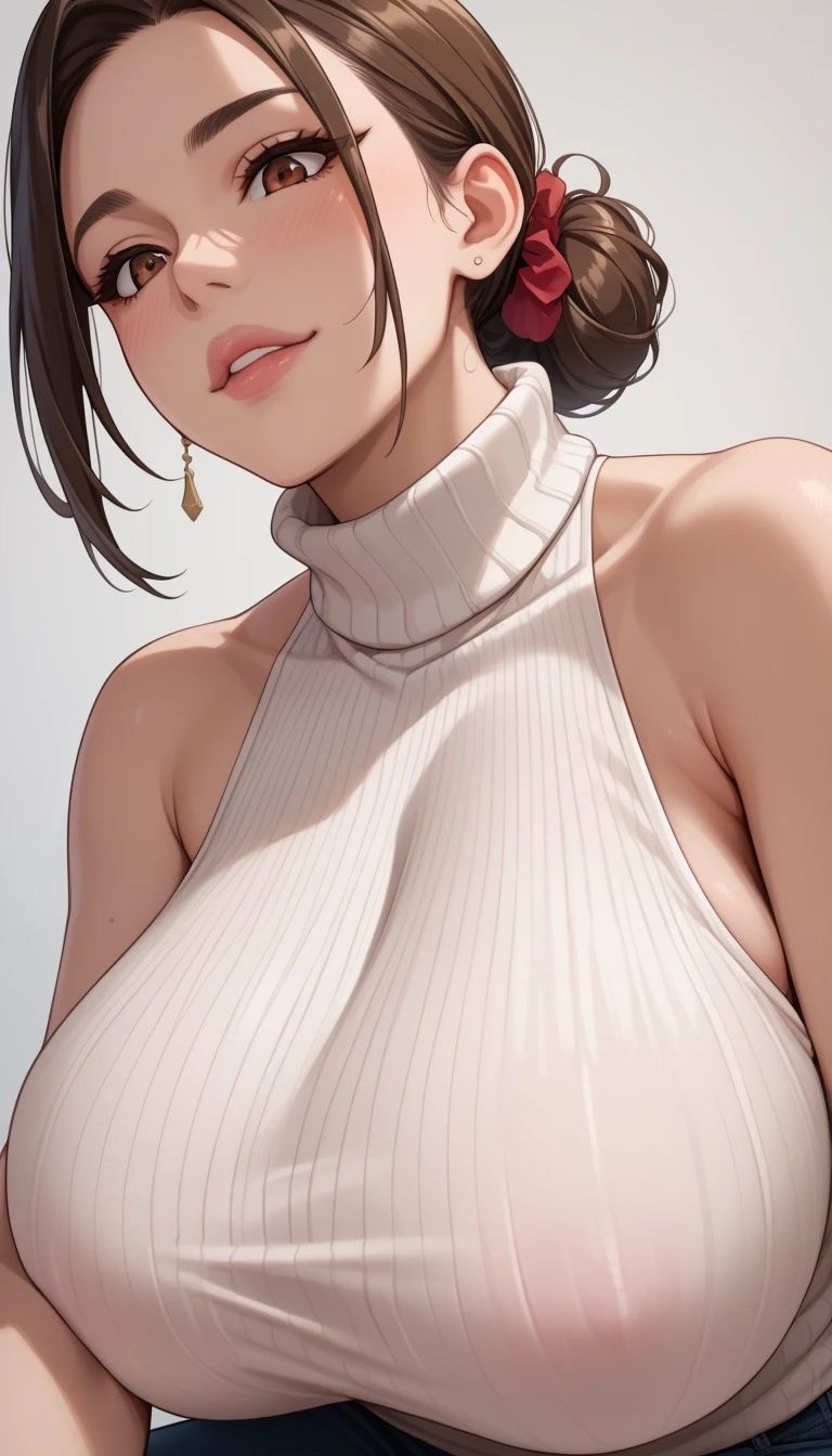 巨乳美女【妄想イラスト美女図鑑vol.148】 サンプル5ページ目