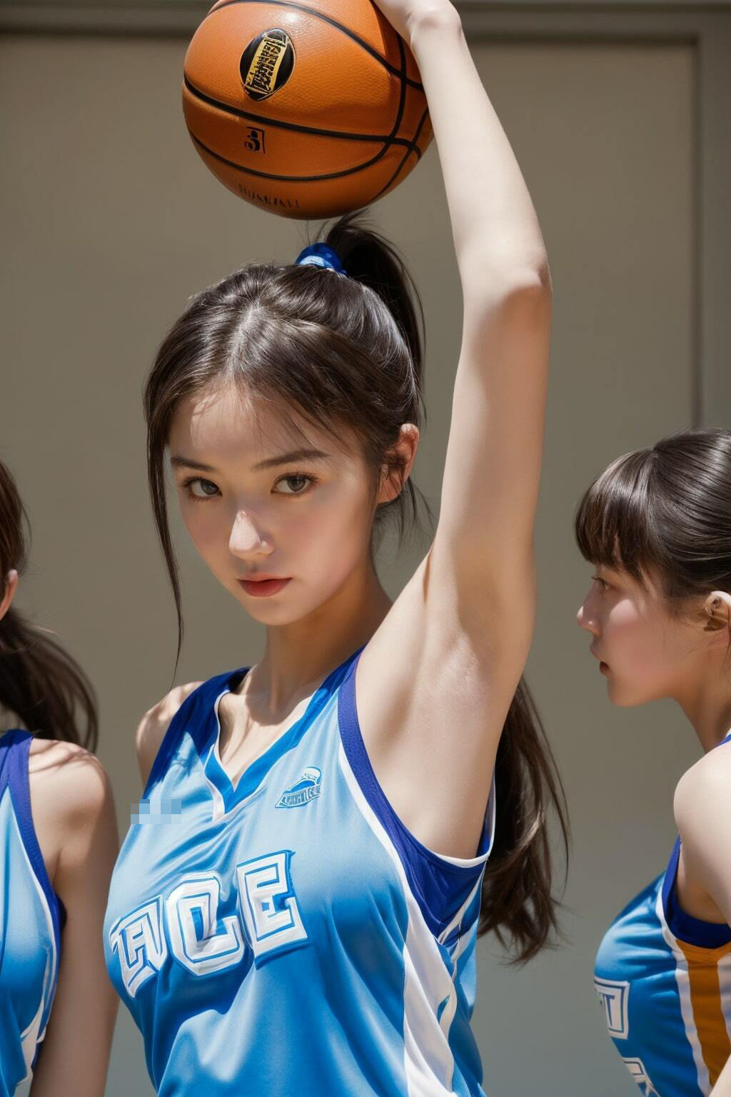 巨乳バスケ美女エロ写真集_おっぱいが大きい女の子たちがエッチな姿でバスケしちゃう画像集 サンプル3ページ目