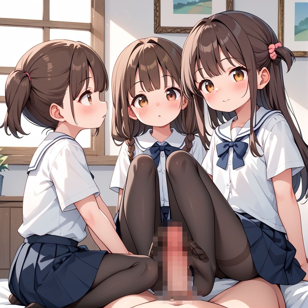 つるぺた少女に囲まれたい サンプル6ページ目