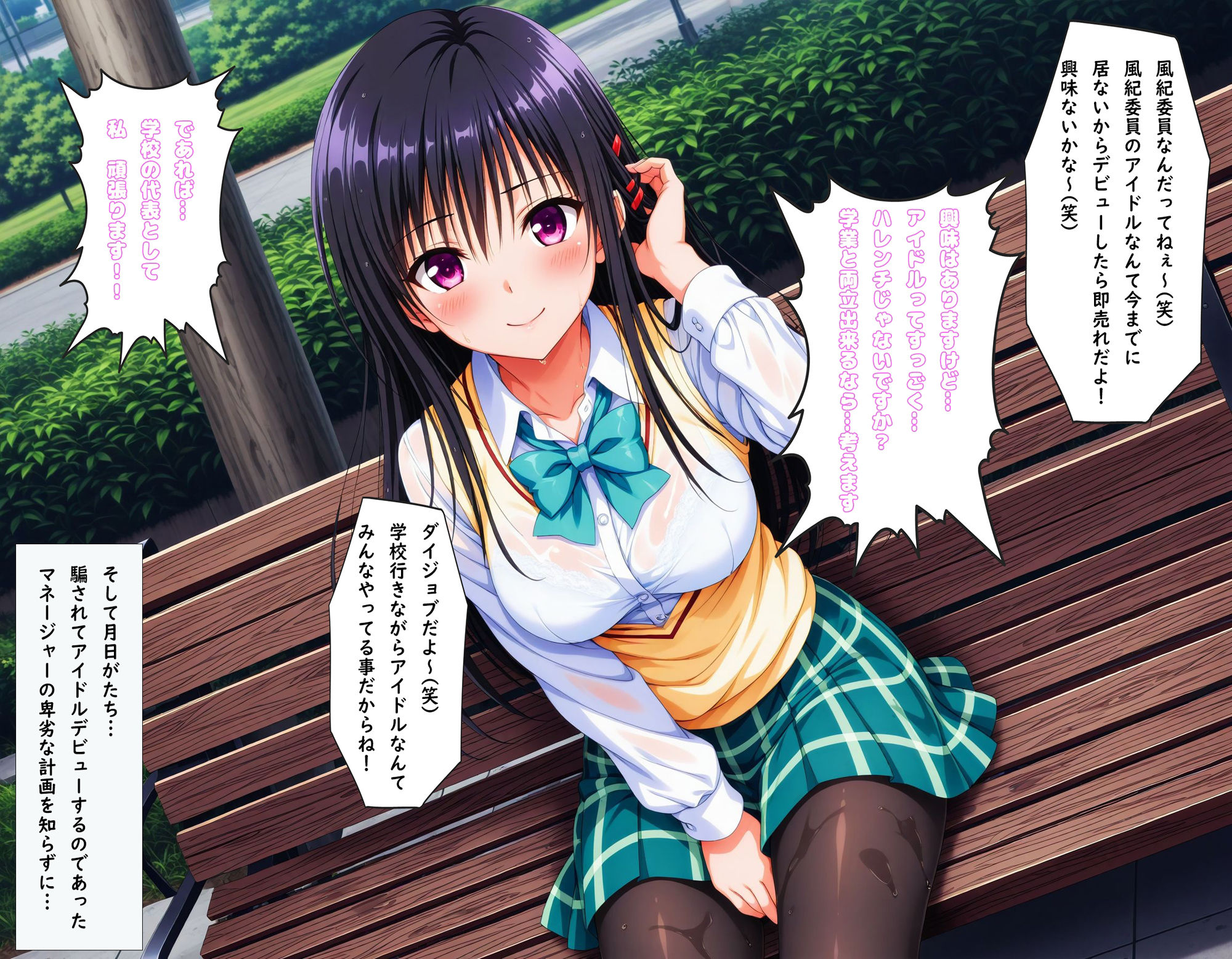 催●にかけられて1万人の客と公開生SEX LIVE開始 〜古●川唯編〜 サンプル1ページ目