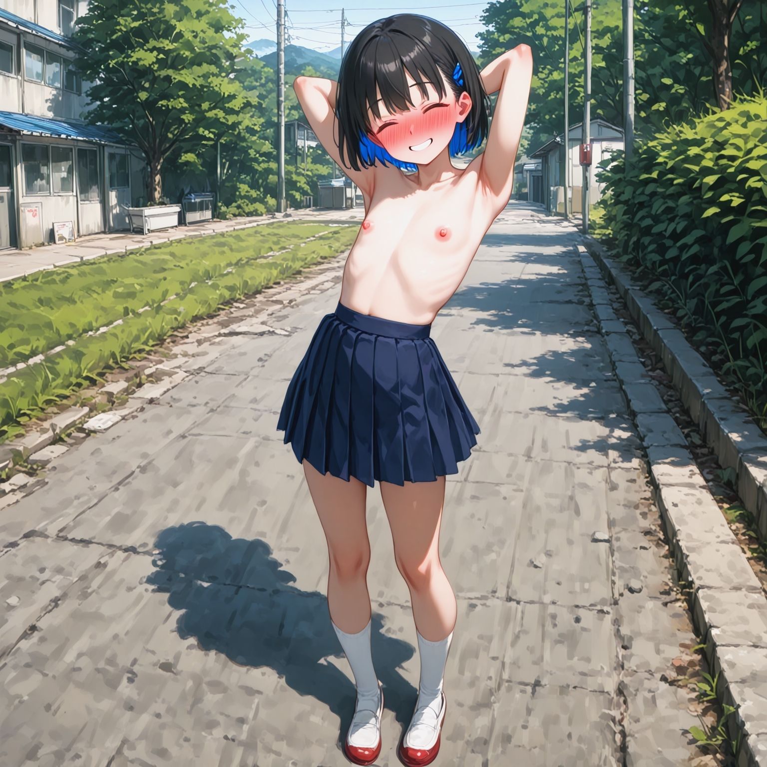 裸スカート登校日 サンプル1ページ目