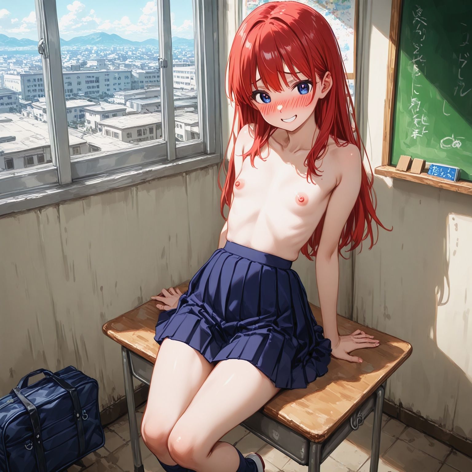 裸スカート登校日 サンプル3ページ目