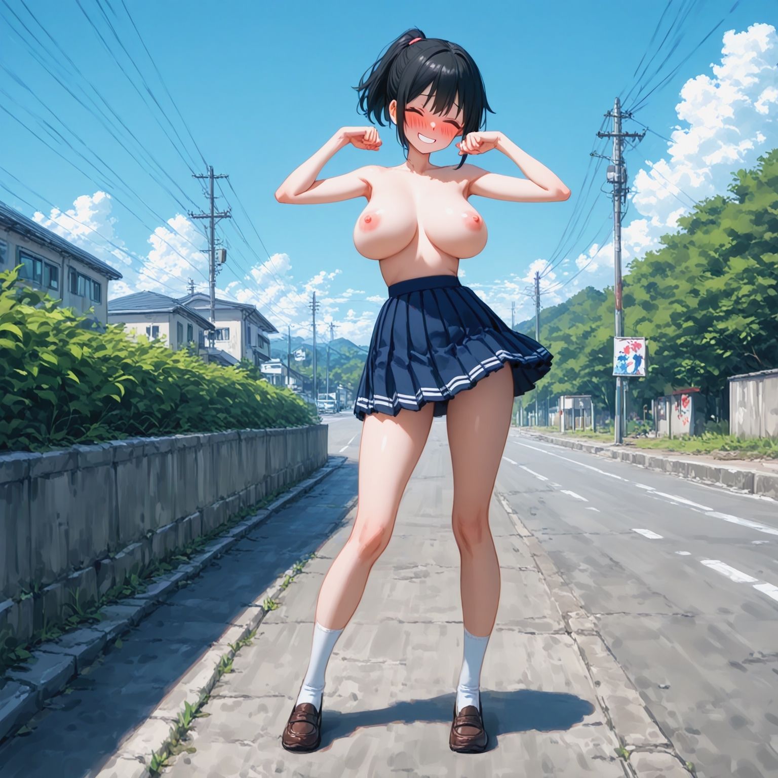裸スカート登校日 サンプル7ページ目