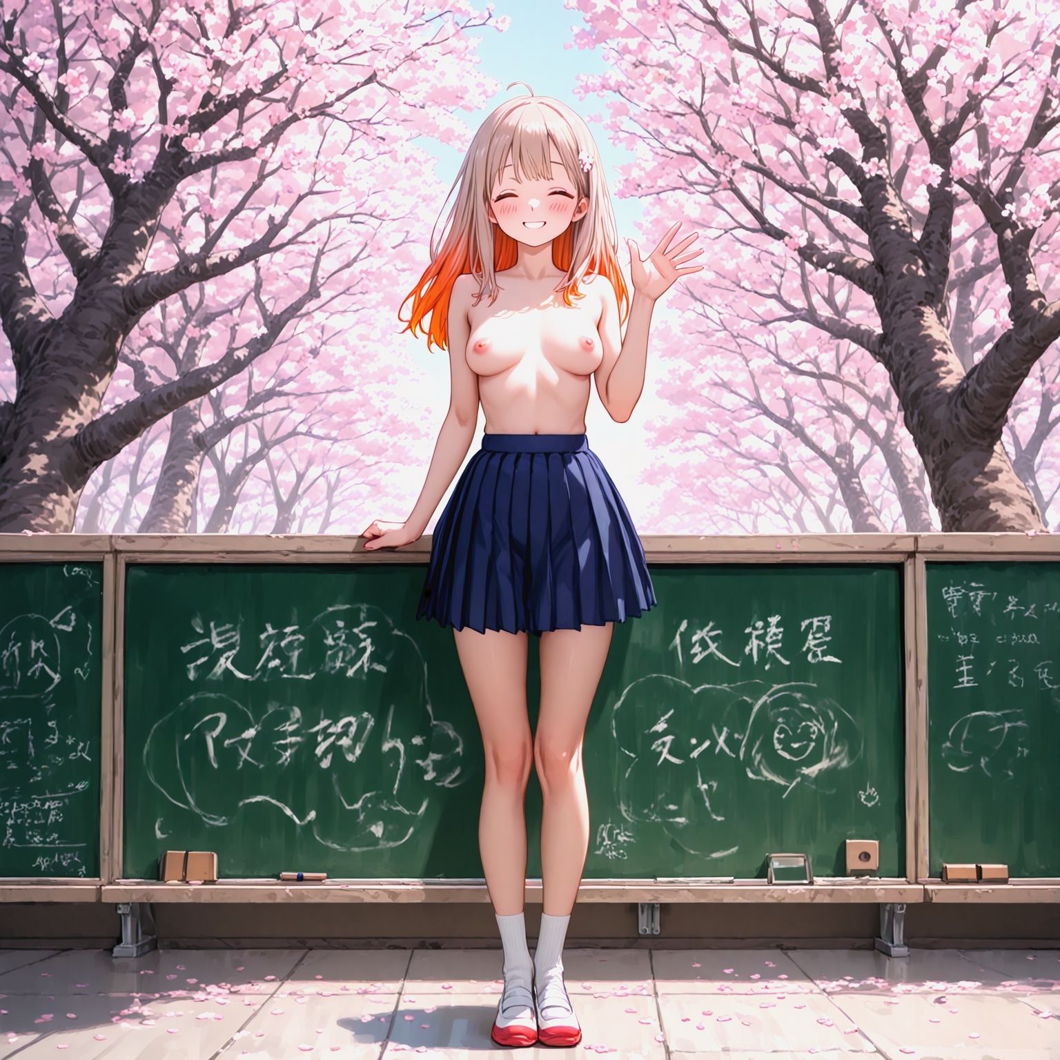 裸スカート登校日 サンプル8ページ目