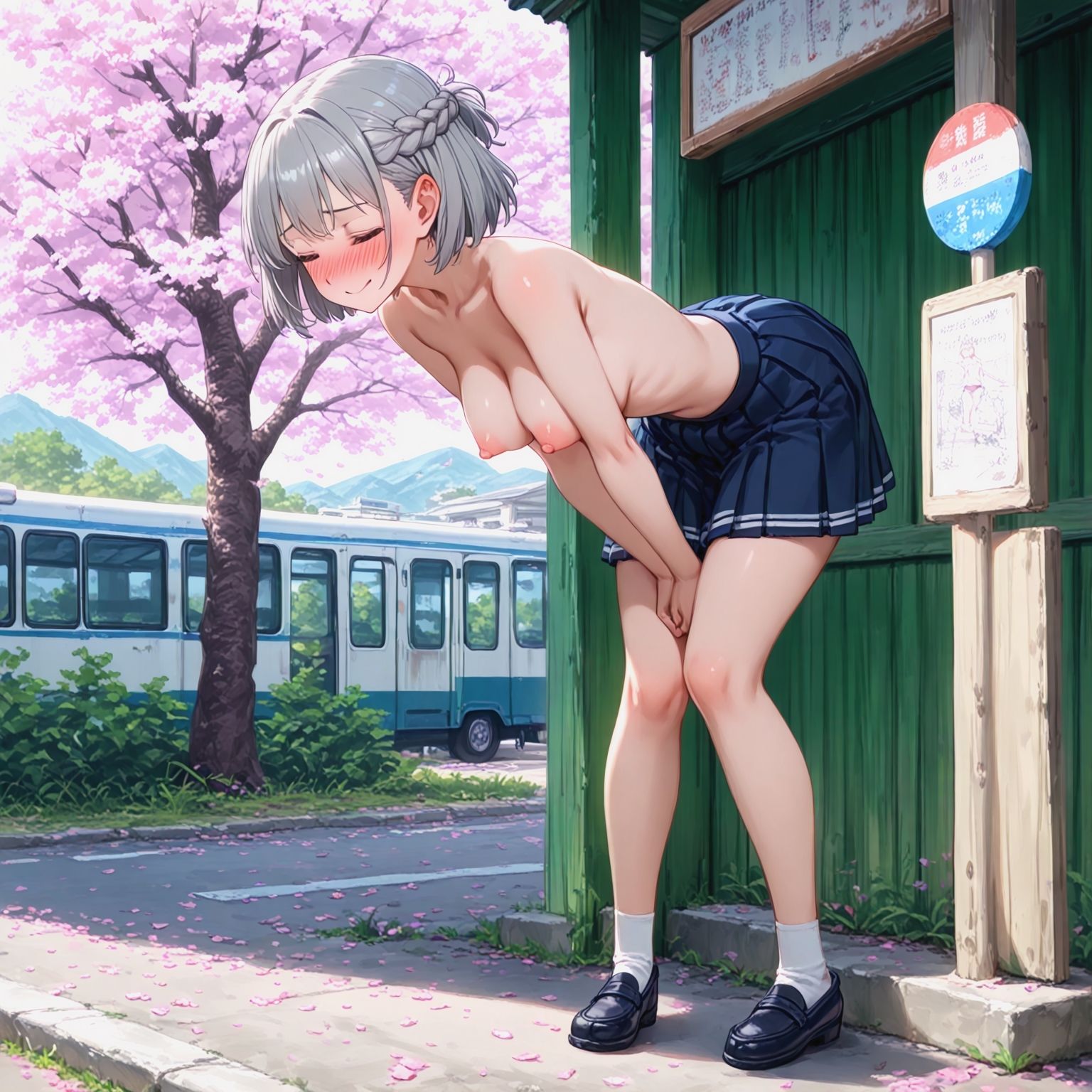 裸スカート登校日 サンプル9ページ目