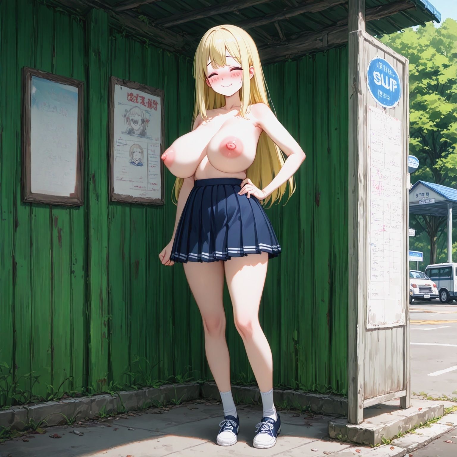 裸スカート登校日 サンプル10ページ目