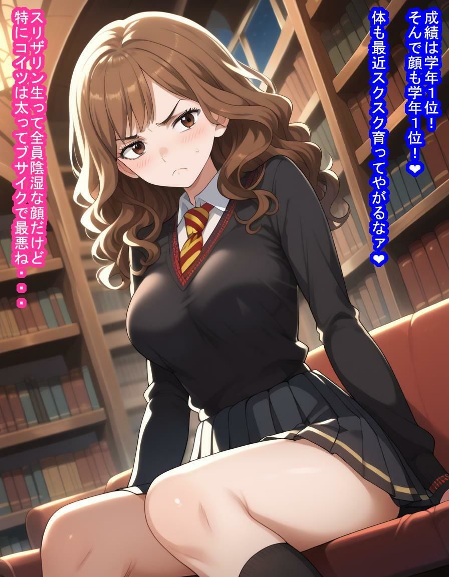 優等生のハ〇マイオニーちゃんが大嫌いなスリザリン生徒に服従呪文かけられて種付け＆寝取られちゃう話 サンプル3ページ目