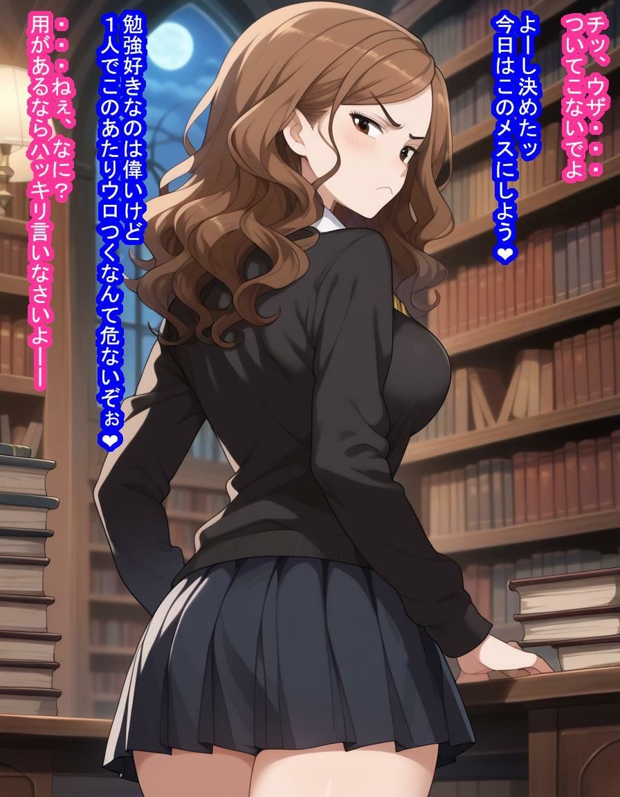 優等生のハ〇マイオニーちゃんが大嫌いなスリザリン生徒に服従呪文かけられて種付け＆寝取られちゃう話 サンプル4ページ目