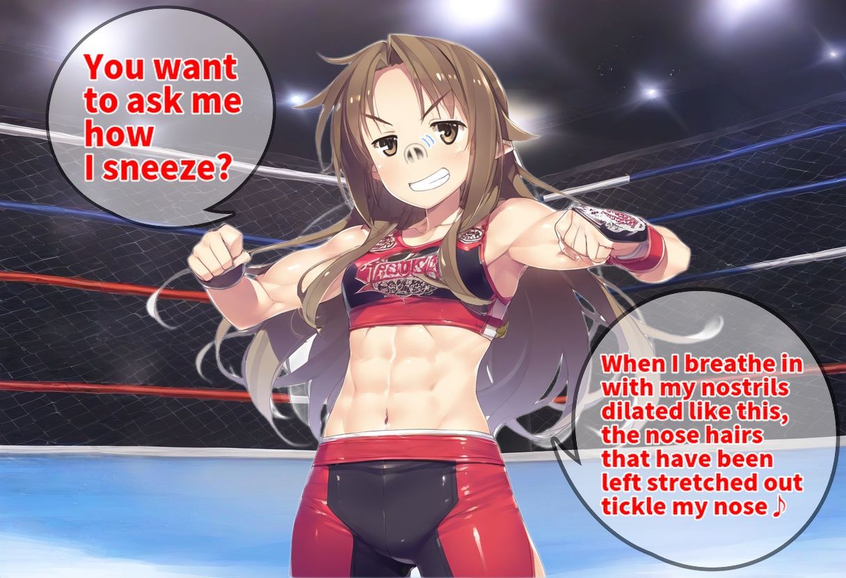 くしゃみ de プロレス（猪俣選手編） / Sneezing ang Wrestling （Ver. Inomata） サンプル4ページ目