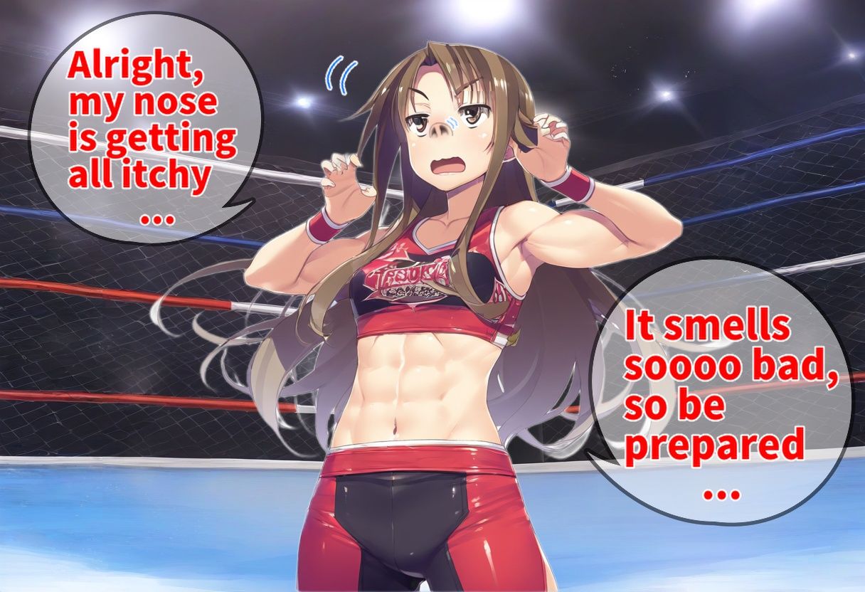 くしゃみ de プロレス（猪俣選手編） / Sneezing ang Wrestling （Ver. Inomata） サンプル5ページ目
