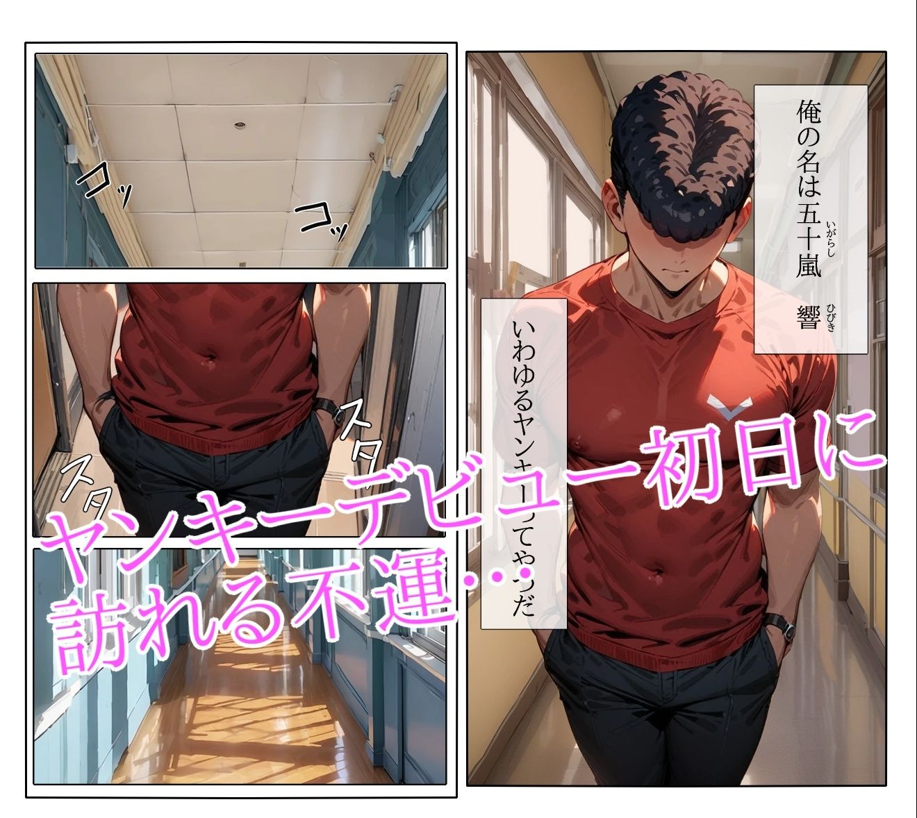 金髪ヤンキー少女の体マン指導 サンプル2ページ目