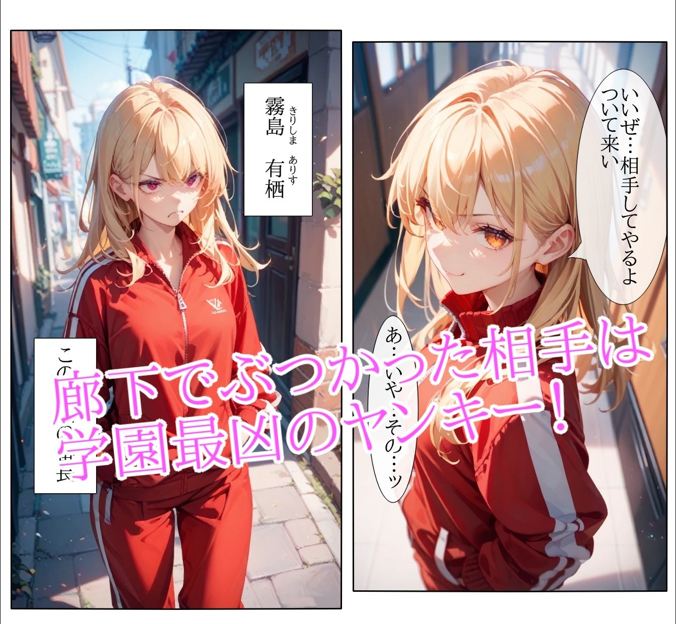 金髪ヤンキー少女の体マン指導 サンプル3ページ目