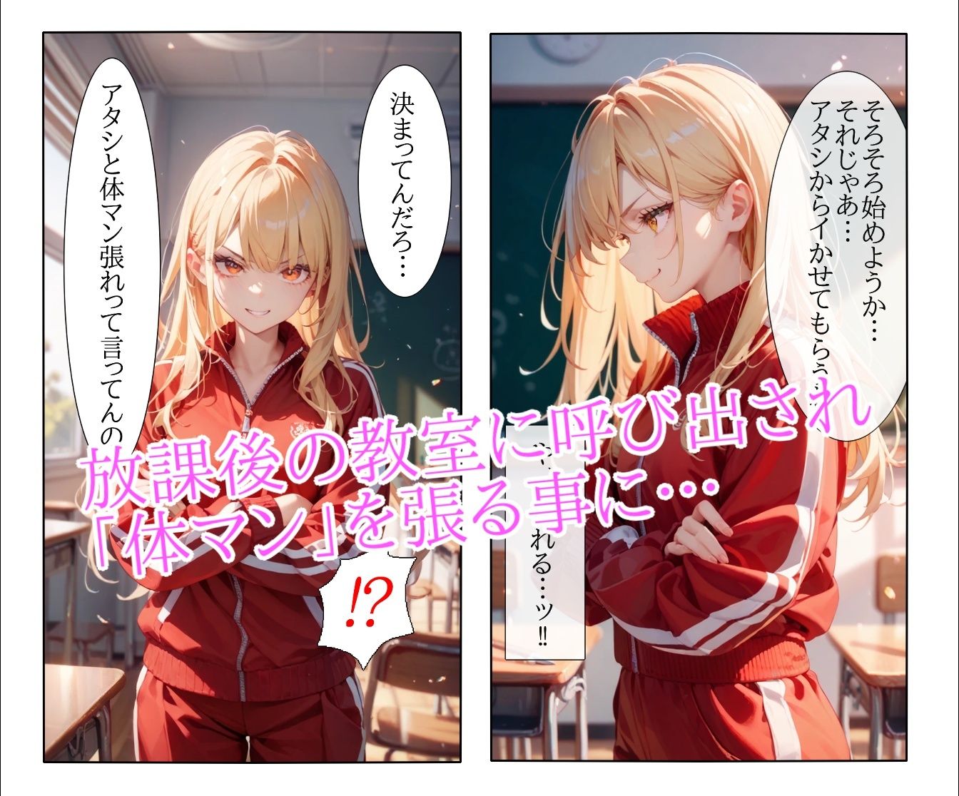 金髪ヤンキー少女の体マン指導 サンプル4ページ目