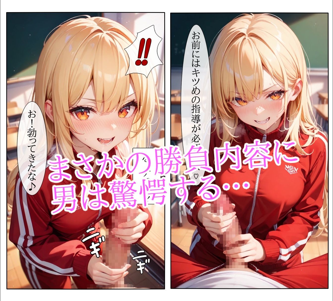 金髪ヤンキー少女の体マン指導 サンプル5ページ目