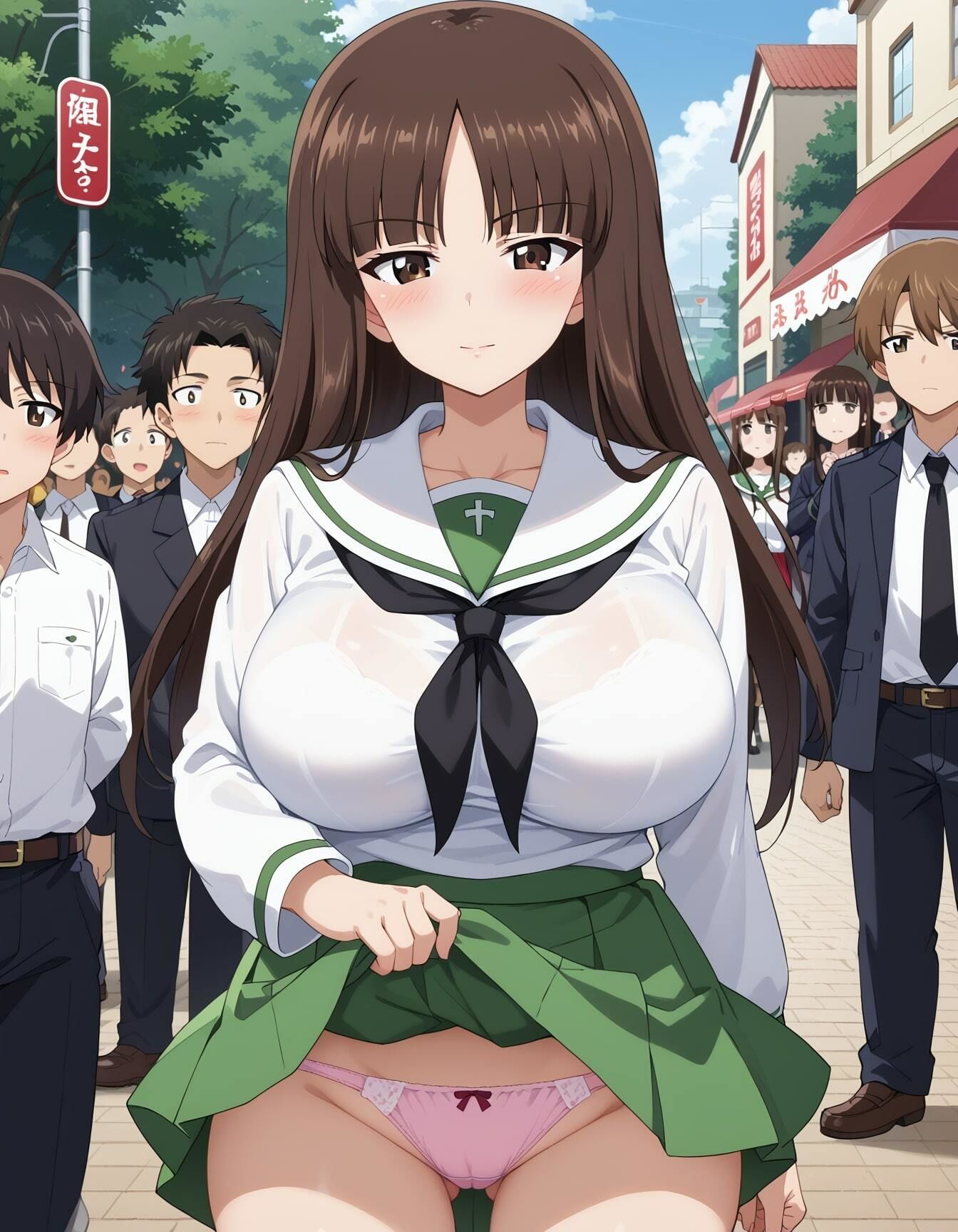 ガルパンイラストエロ画像_「ふしだらな母と笑いなさい」？！人気爆乳ママなしほさんのエッチな画像集 サンプル9ページ目